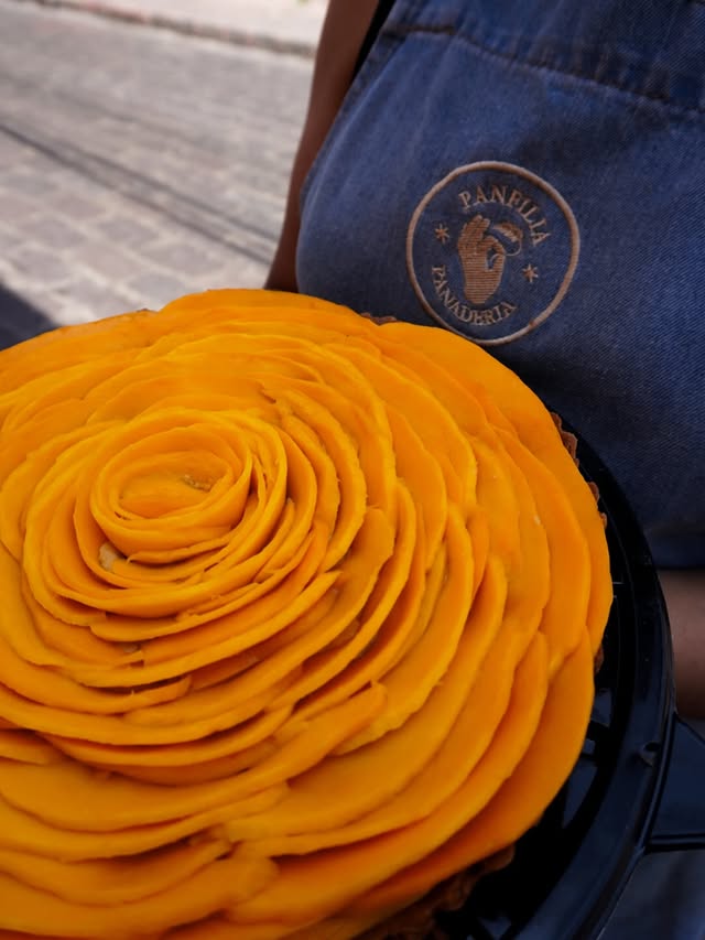 Tarta de mango Panfilia pastelería artesanal Querétaro